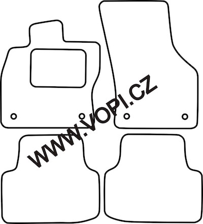 Autokoberce Škoda Octavia 3 2013 -> Colorfit (4318)